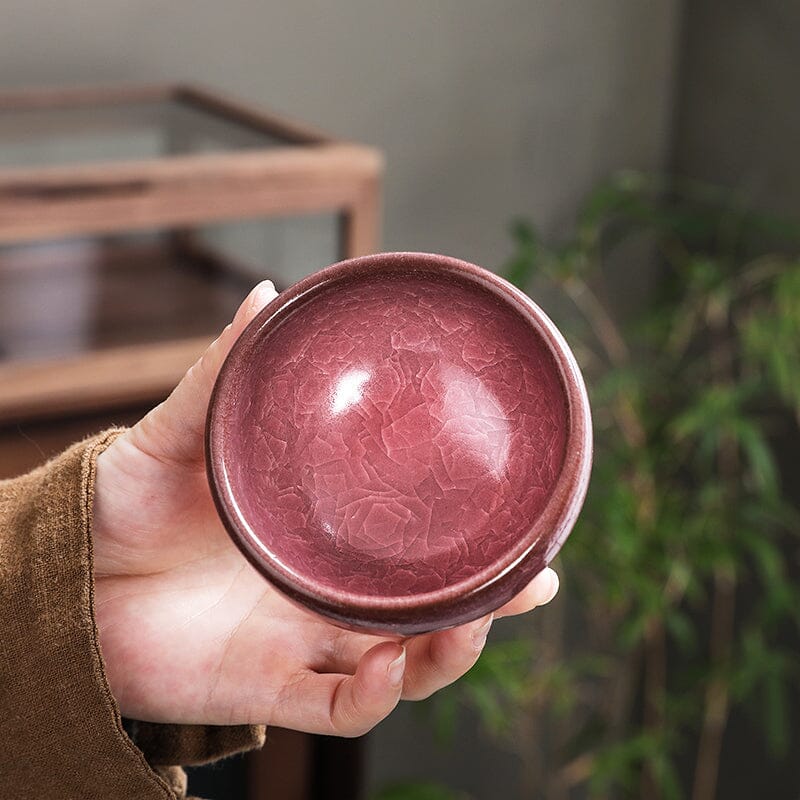 绯红天目茶碗