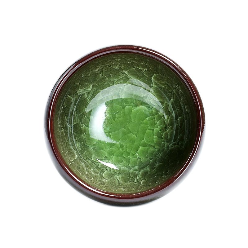 青緑色天目茶碗