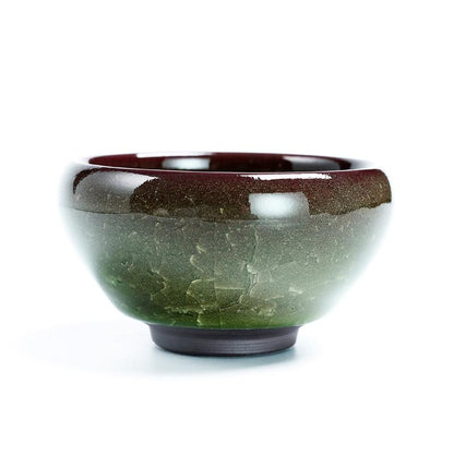 青緑色天目茶碗