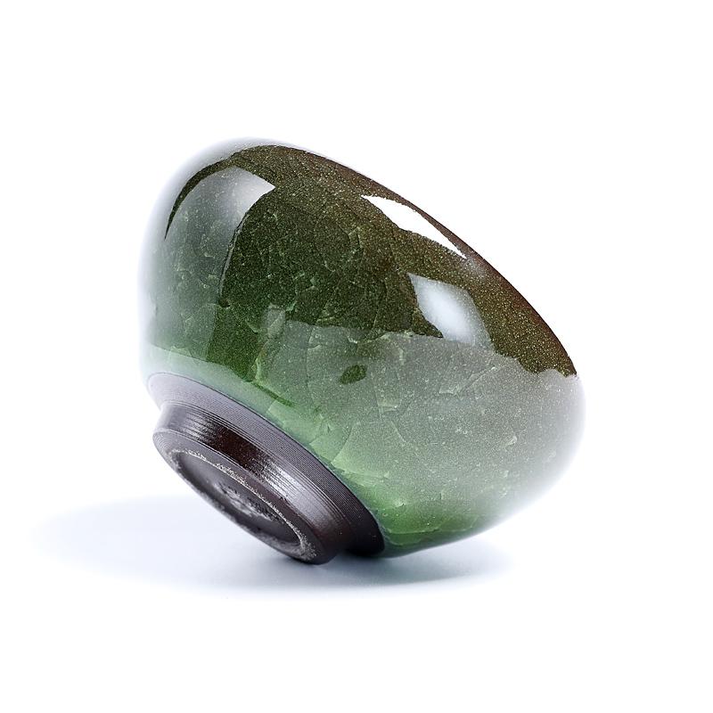 青緑色天目茶碗