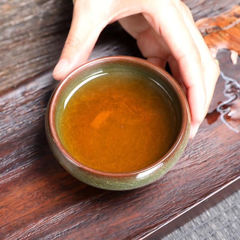 青緑色天目茶碗