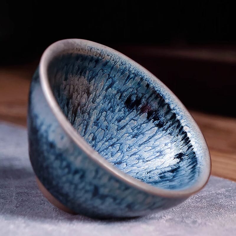 氷河天目茶碗