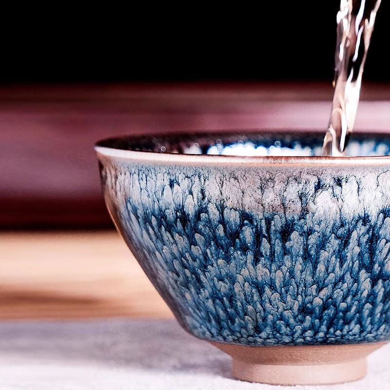 氷河天目茶碗