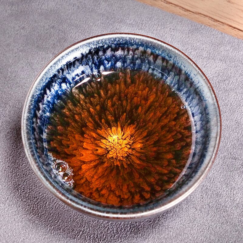 氷河天目茶碗