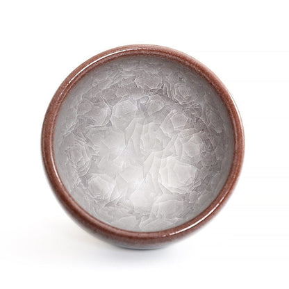 白いひび天目茶碗