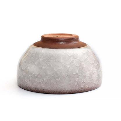 白いひび天目茶碗