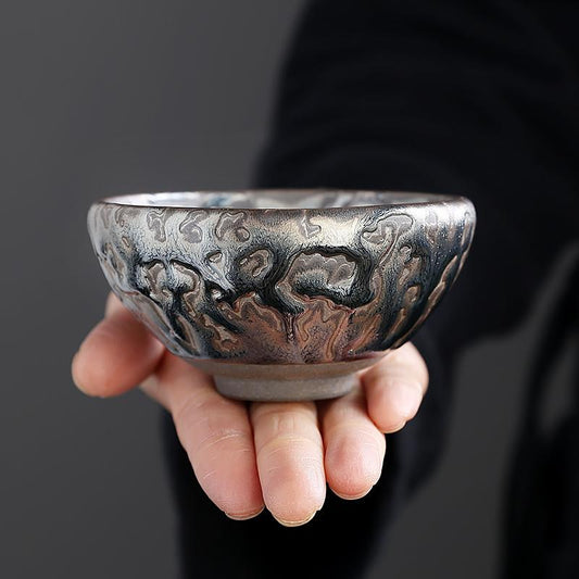 熔岩天目茶碗